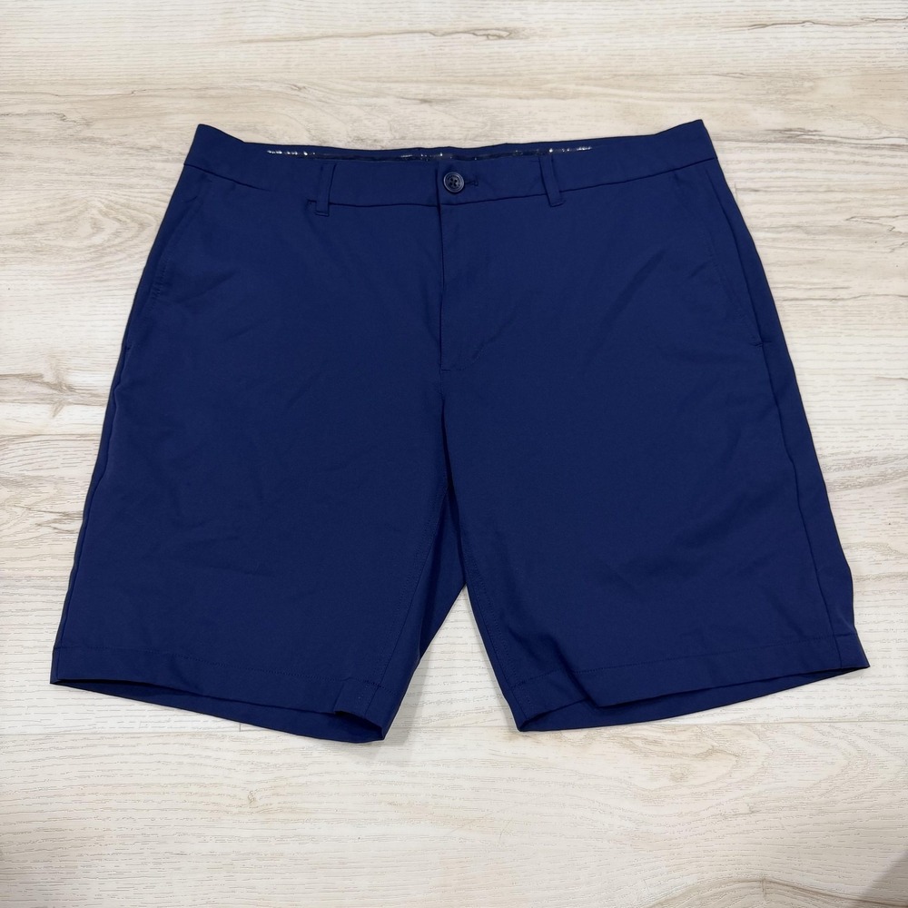 Holderness & Bourne Shorts Mens 34 Navy Harwood Golf Chino Performance